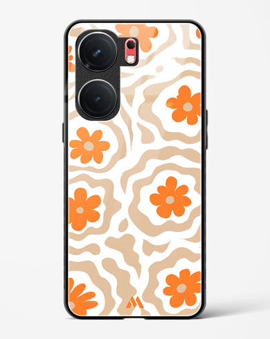 Retro Bloom Glass Case Phone Cover (Vivo)