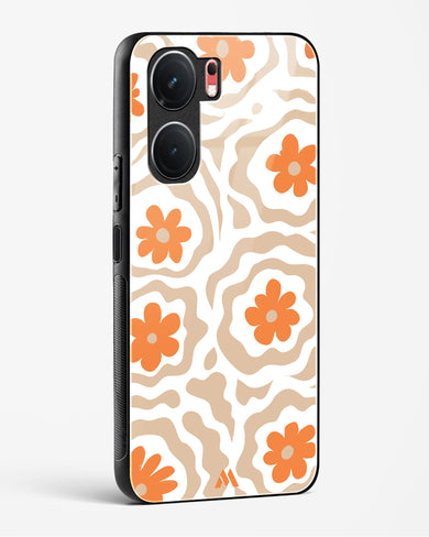 Retro Bloom Glass Case Phone Cover (Vivo)