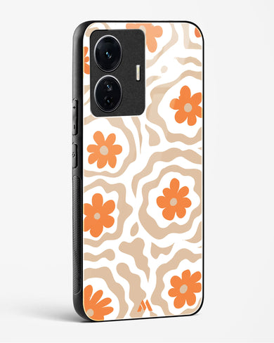 Retro Bloom Glass Case Phone Cover (Vivo)