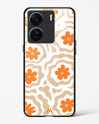 Retro Bloom Glass Case Phone Cover (Vivo)