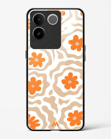 Retro Bloom Glass Case Phone Cover (Vivo)