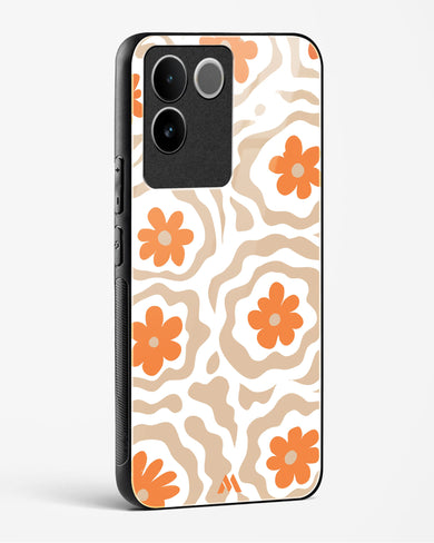 Retro Bloom Glass Case Phone Cover (Vivo)