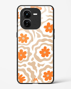 Retro Bloom Glass Case Phone Cover (Vivo)