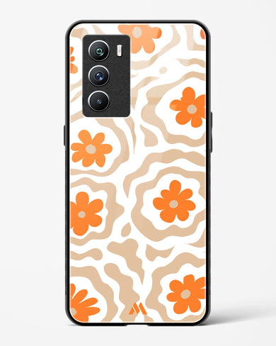 Retro Bloom Glass Case Phone Cover (Vivo)