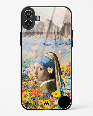 Girl With The Bloom Glass Case Phone Cover (Nothing)