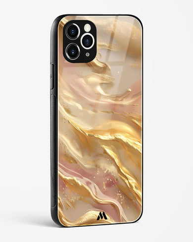 Golden Mirage Glass Case Phone Cover (Apple)