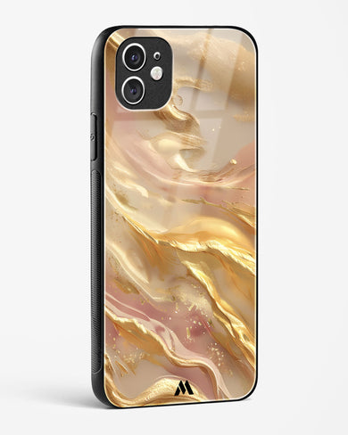 Golden Mirage Glass Case Phone Cover (Apple)