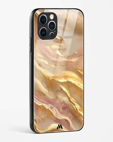 Golden Mirage Glass Case Phone Cover (Apple)
