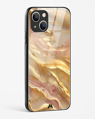 Golden Mirage Glass Case Phone Cover (Apple)