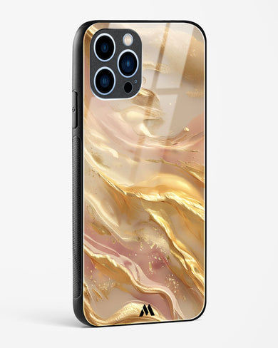 Golden Mirage Glass Case Phone Cover (Apple)