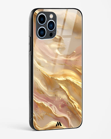 Golden Mirage Glass Case Phone Cover (Apple)