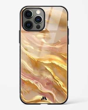 Golden Mirage Glass Case Phone Cover (Apple)