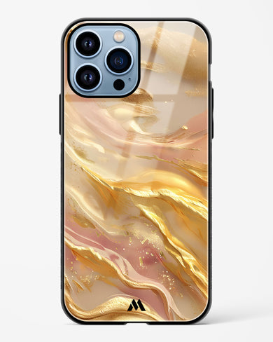 Golden Mirage Glass Case Phone Cover (Apple)