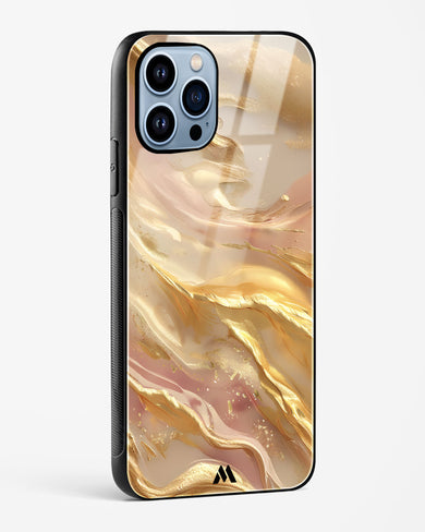 Golden Mirage Glass Case Phone Cover (Apple)