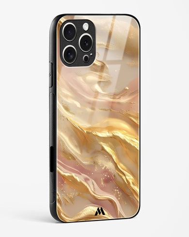 Golden Mirage Glass Case Phone Cover (Apple)