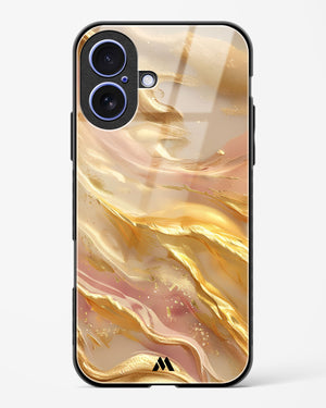 Golden Mirage Glass Case Phone Cover (Apple)