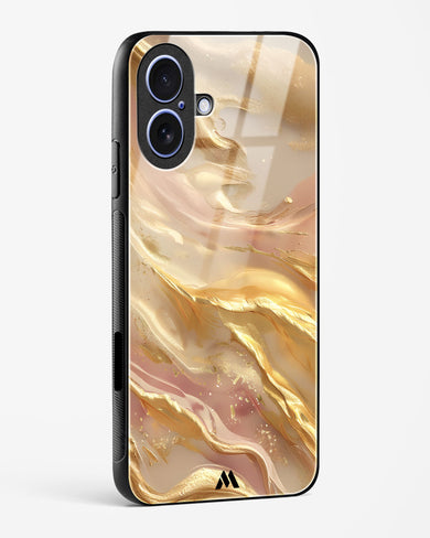Golden Mirage Glass Case Phone Cover (Apple)