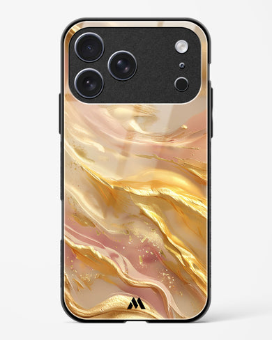 Golden Mirage Glass Case Phone Cover (Apple)