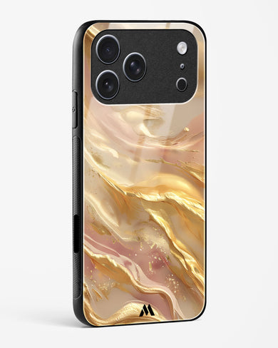 Golden Mirage Glass Case Phone Cover (Apple)