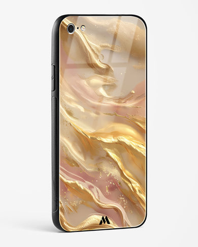 Golden Mirage Glass Case Phone Cover (Apple)