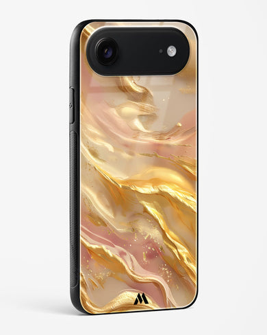 Golden Mirage Glass Case Phone Cover (Apple)