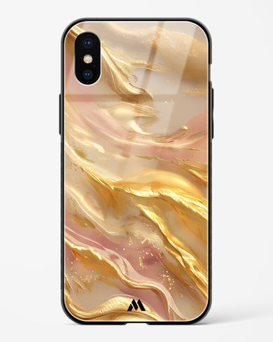 Golden Mirage Glass Case Phone Cover (Apple)