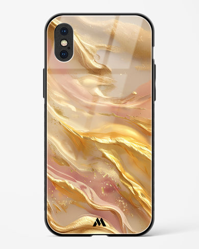 Golden Mirage Glass Case Phone Cover (Apple)