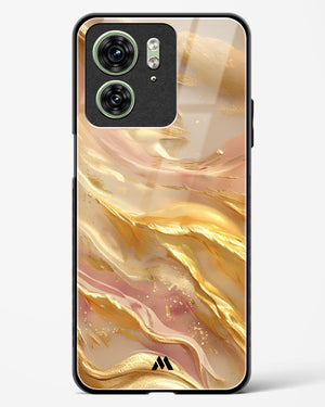 Golden Mirage Glass Case Phone Cover (Motorola)
