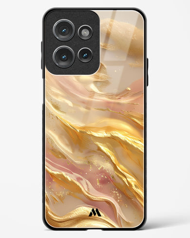 Golden Mirage Glass Case Phone Cover (Motorola)