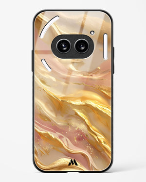 Golden Mirage Glass Case Phone Cover (Nothing)