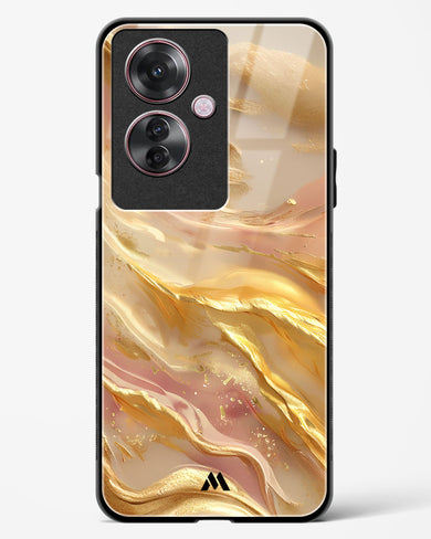 Golden Mirage Glass Case Phone Cover (Oppo)