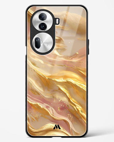 Golden Mirage Glass Case Phone Cover (Oppo)