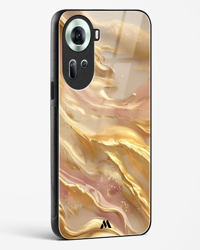 Golden Mirage Glass Case Phone Cover (Oppo)