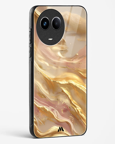Golden Mirage Glass Case Phone Cover (Realme)