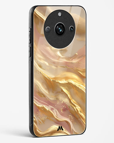 Golden Mirage Glass Case Phone Cover (Realme)