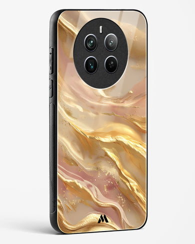 Golden Mirage Glass Case Phone Cover (Realme)