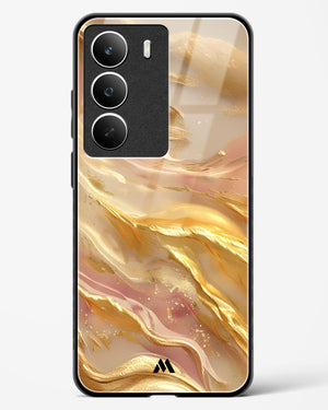 Golden Mirage Glass Case Phone Cover (Realme)