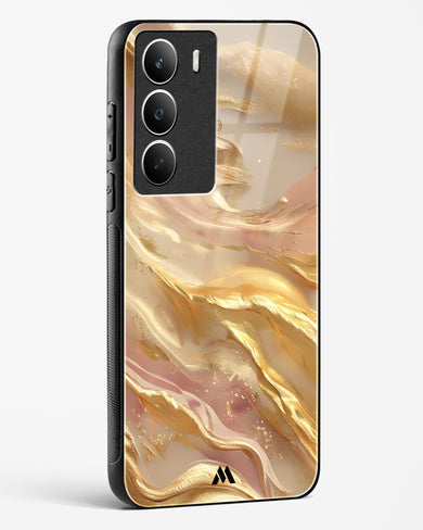 Golden Mirage Glass Case Phone Cover (Realme)