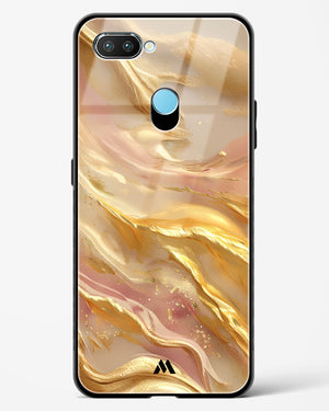 Golden Mirage Glass Case Phone Cover (Realme)