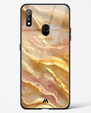 Golden Mirage Glass Case Phone Cover (Realme)