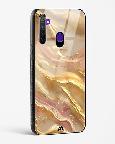 Golden Mirage Glass Case Phone Cover (Realme)