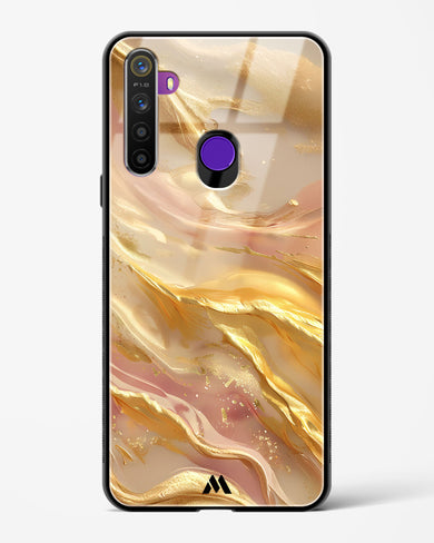Golden Mirage Glass Case Phone Cover (Realme)