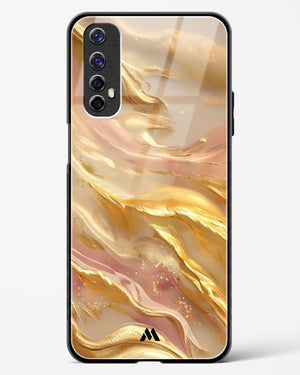 Golden Mirage Glass Case Phone Cover (Realme)
