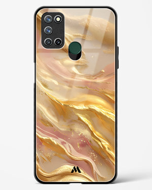 Golden Mirage Glass Case Phone Cover (Realme)