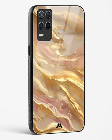 Golden Mirage Glass Case Phone Cover (Realme)