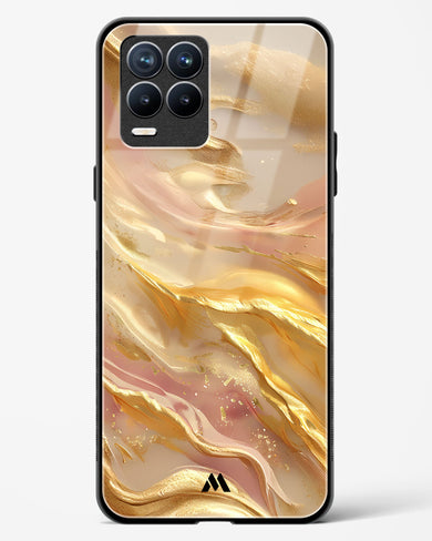 Golden Mirage Glass Case Phone Cover (Realme)