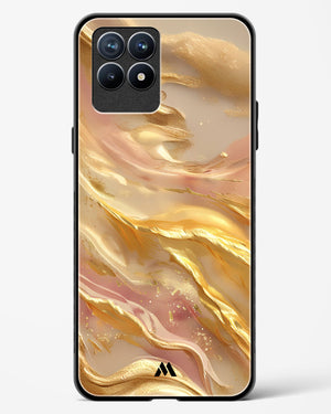 Golden Mirage Glass Case Phone Cover (Realme)