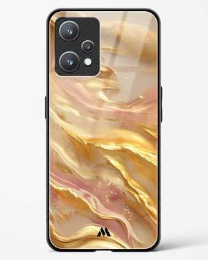 Golden Mirage Glass Case Phone Cover (Realme)