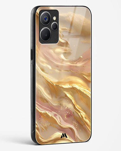 Golden Mirage Glass Case Phone Cover (Realme)