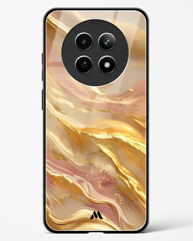 Golden Mirage Glass Case Phone Cover (Realme)